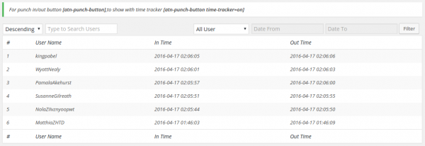 Timesheet